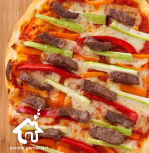Etli Sebzeli Pizza Tarifi