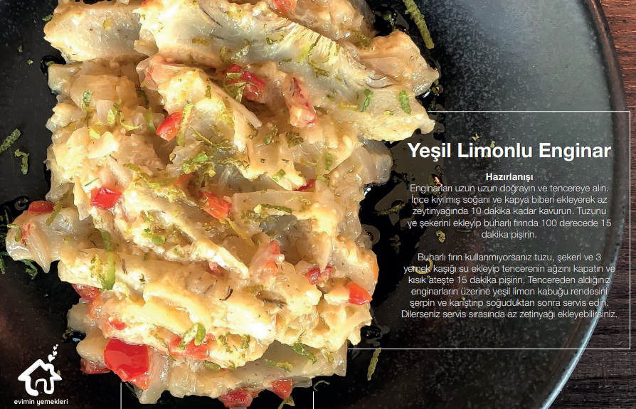 Yeşil limonlu enginar tarifi